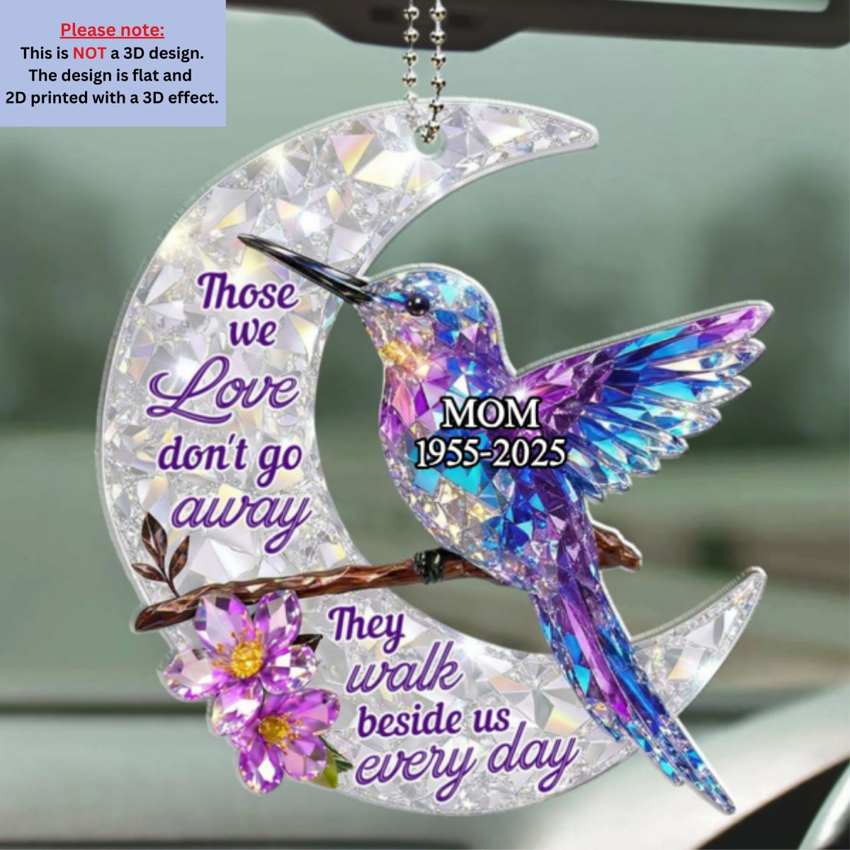 They Never Go Away - Personalized Custom 3D Effect Car Ornament