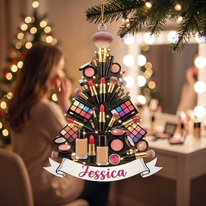 Personalized Makeup Artist Christmas Ornament Gift