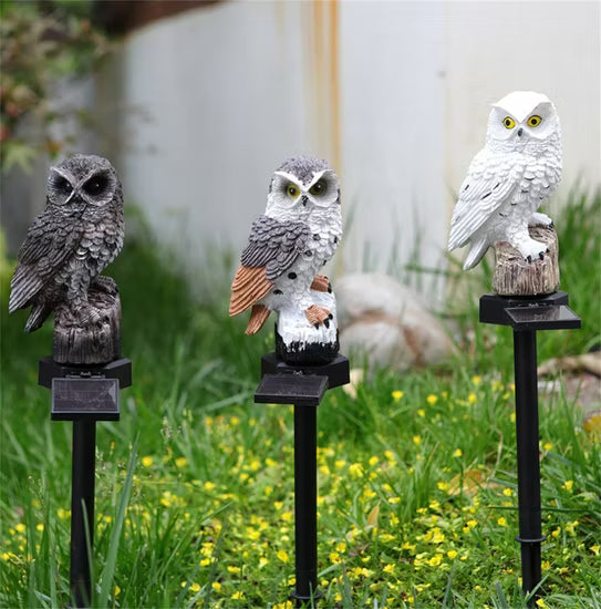🔥Hot Sale🔥Waterproof Solar Owl Light – LED Pathway Light for Lawn, Garden & Outdoor Decor