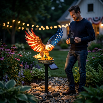 2026 Solar Eagle Garden Light – A Glowing Tribute to American Freedom