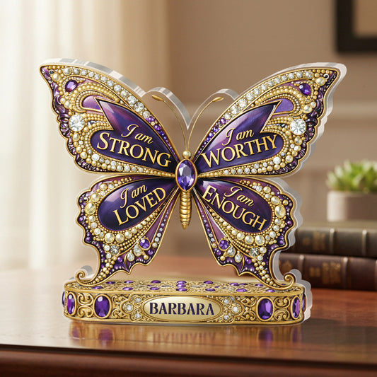 I Am Strong | Personalized Custom Shaped Acrylic Plaque