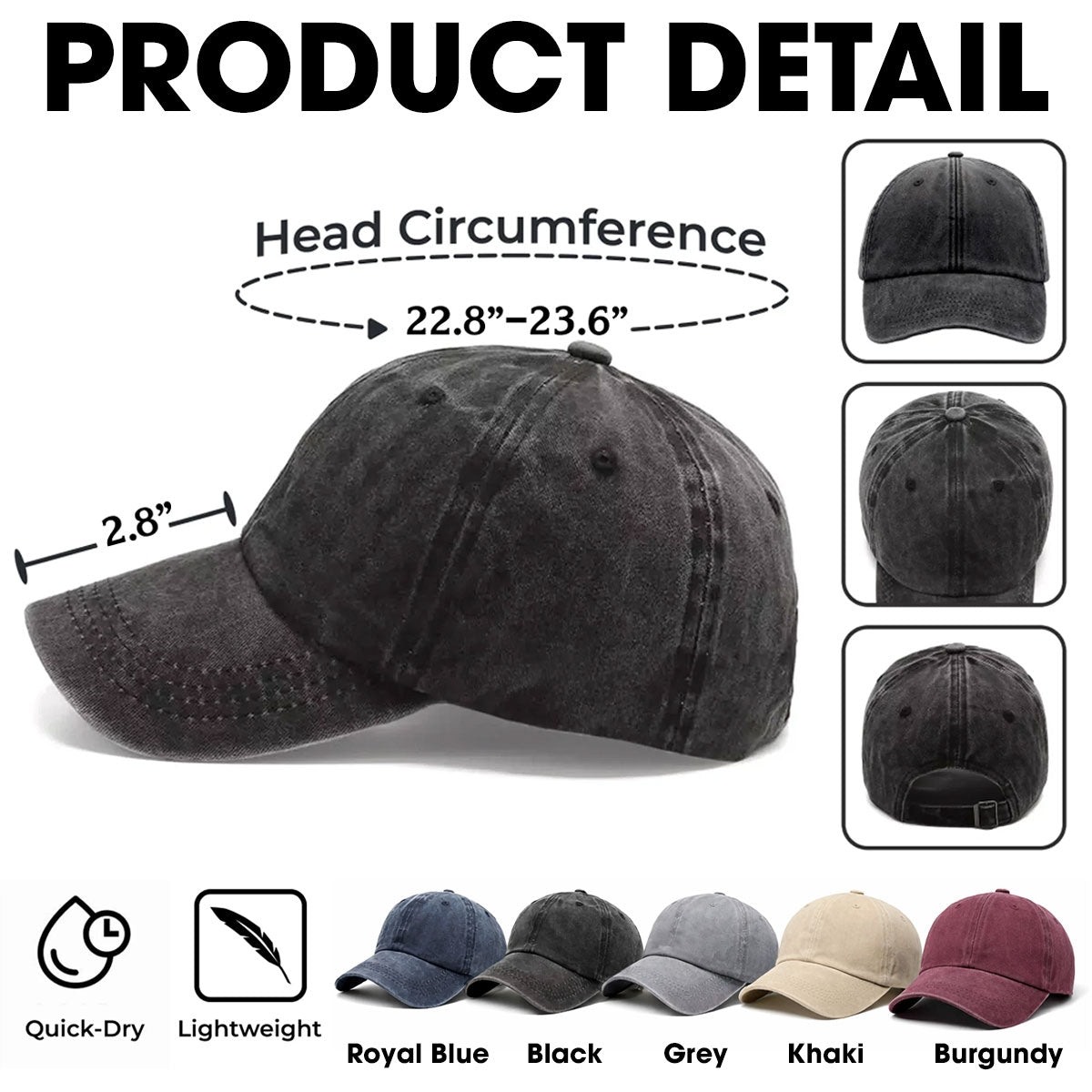 Fixer And Knower - Personalized Custom Vintage Washed Denim Cap