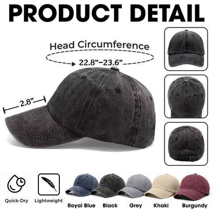 Fixer And Knower - Personalized Custom Vintage Washed Denim Cap