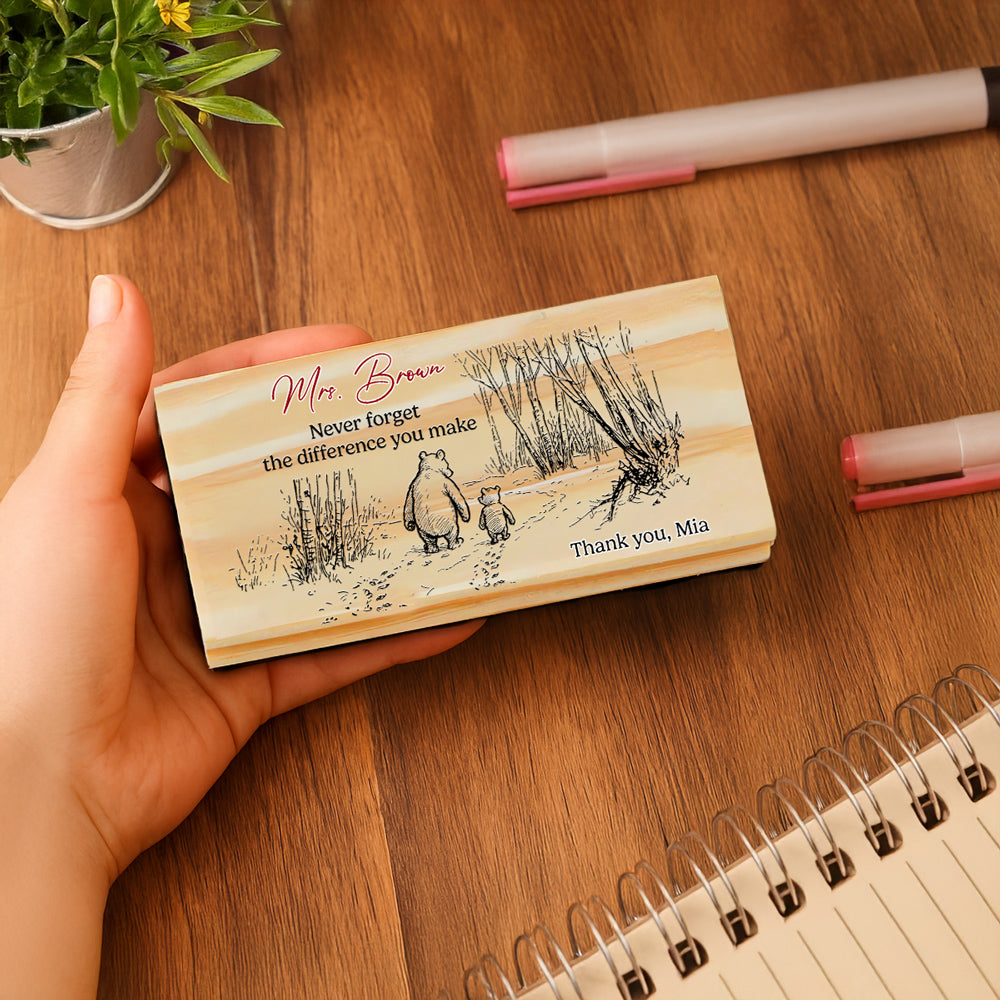 Never Forget The Difference You Make - Personalized Custom Whiteboard Eraser