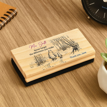 Never Forget The Difference You Make - Personalized Custom Whiteboard Eraser