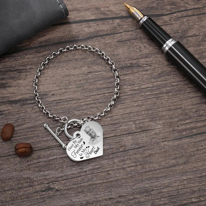 Personalized Heart Bracelet I'm Always With You - Memorial Gift For Family, Friend