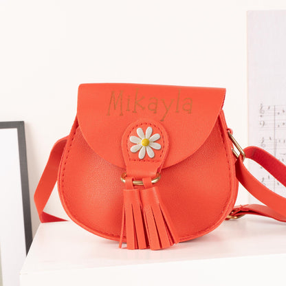 Personalized Kid Flower Crossbody Bag