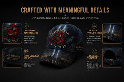 🔥Never Forget 343 Memorial Cap 🧢(Breathable & Lightweight Comfort & Unisex Fit)