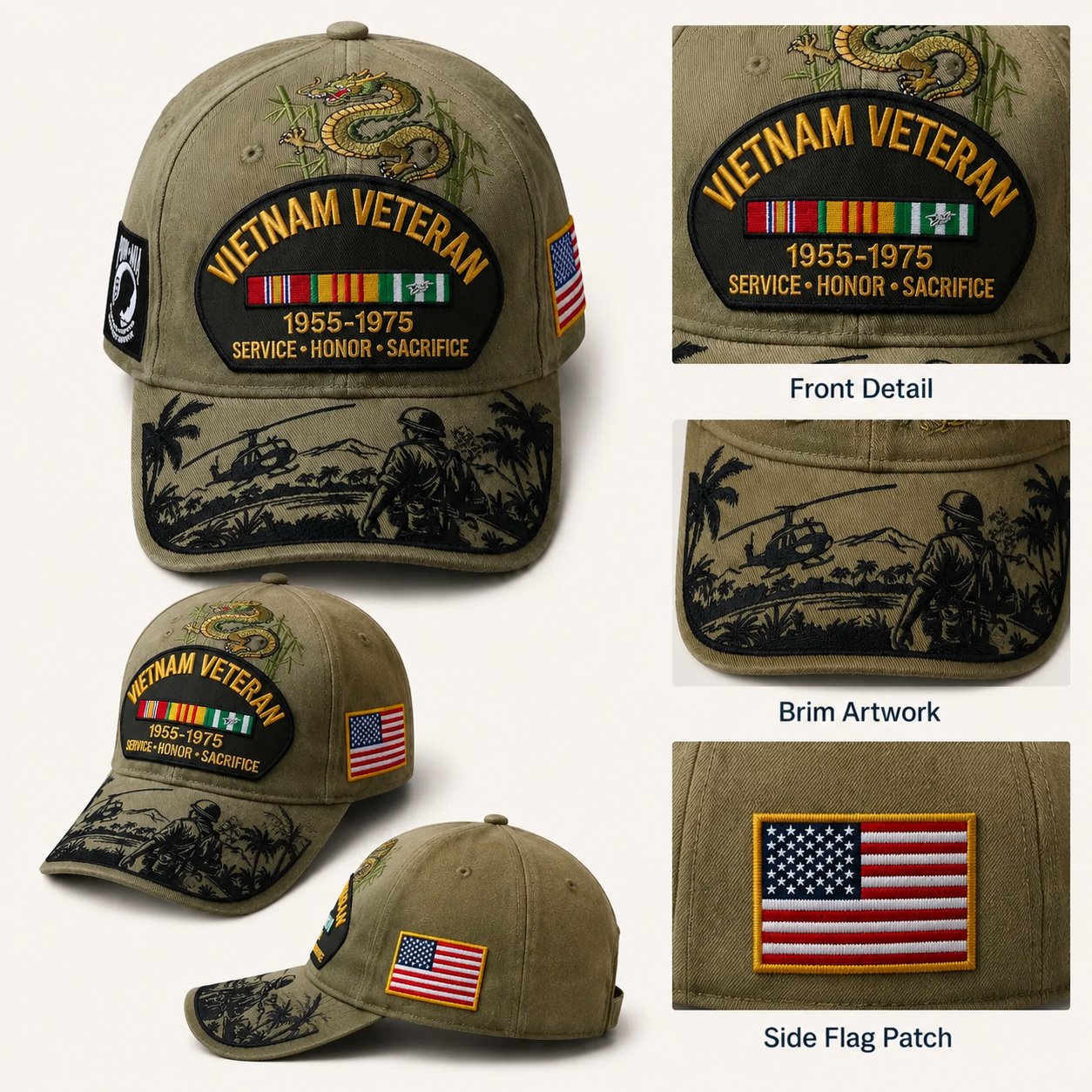 🔥🔥🔥Last Day Promo: 49% OFF 🎖️ - Vietnam Veteran Tribute Cap