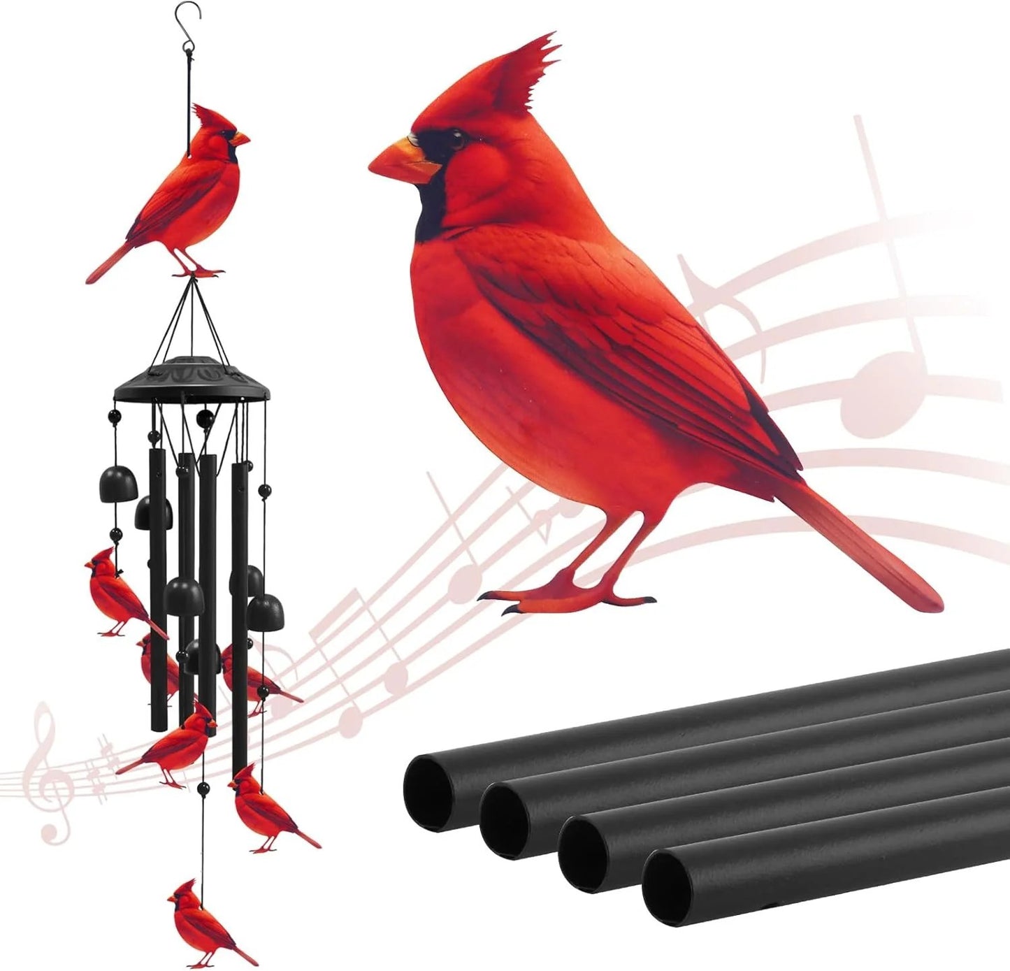 🔥Last Day 60% OFF🔥-🐦Vintage Colorful Hummingbird Wind Chime with Metal Tubes and Bells