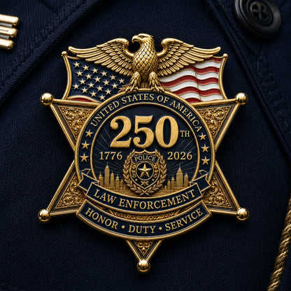 ⚡️Last Day 49% OFF - America 250 Law Enforcement Brooch
