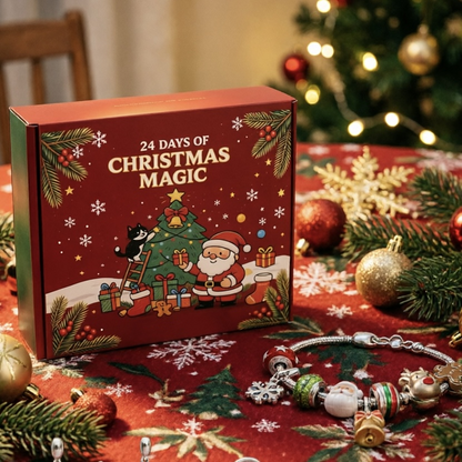 🎄24 DAYS OF CHRISTMAS ADVENT CALENDAR BRACELETS SET