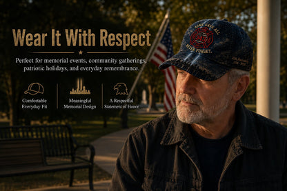 🔥Never Forget 343 Memorial Cap 🧢(Breathable & Lightweight Comfort & Unisex Fit)