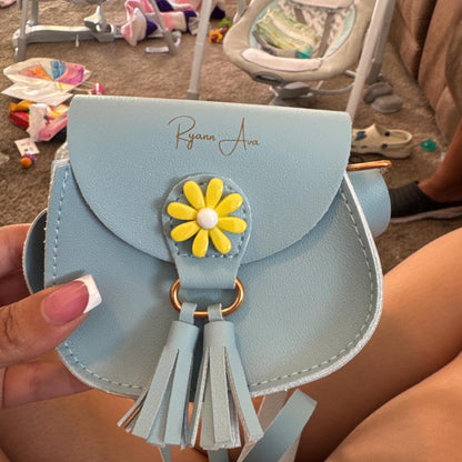 Personalized Kid Flower Crossbody Bag