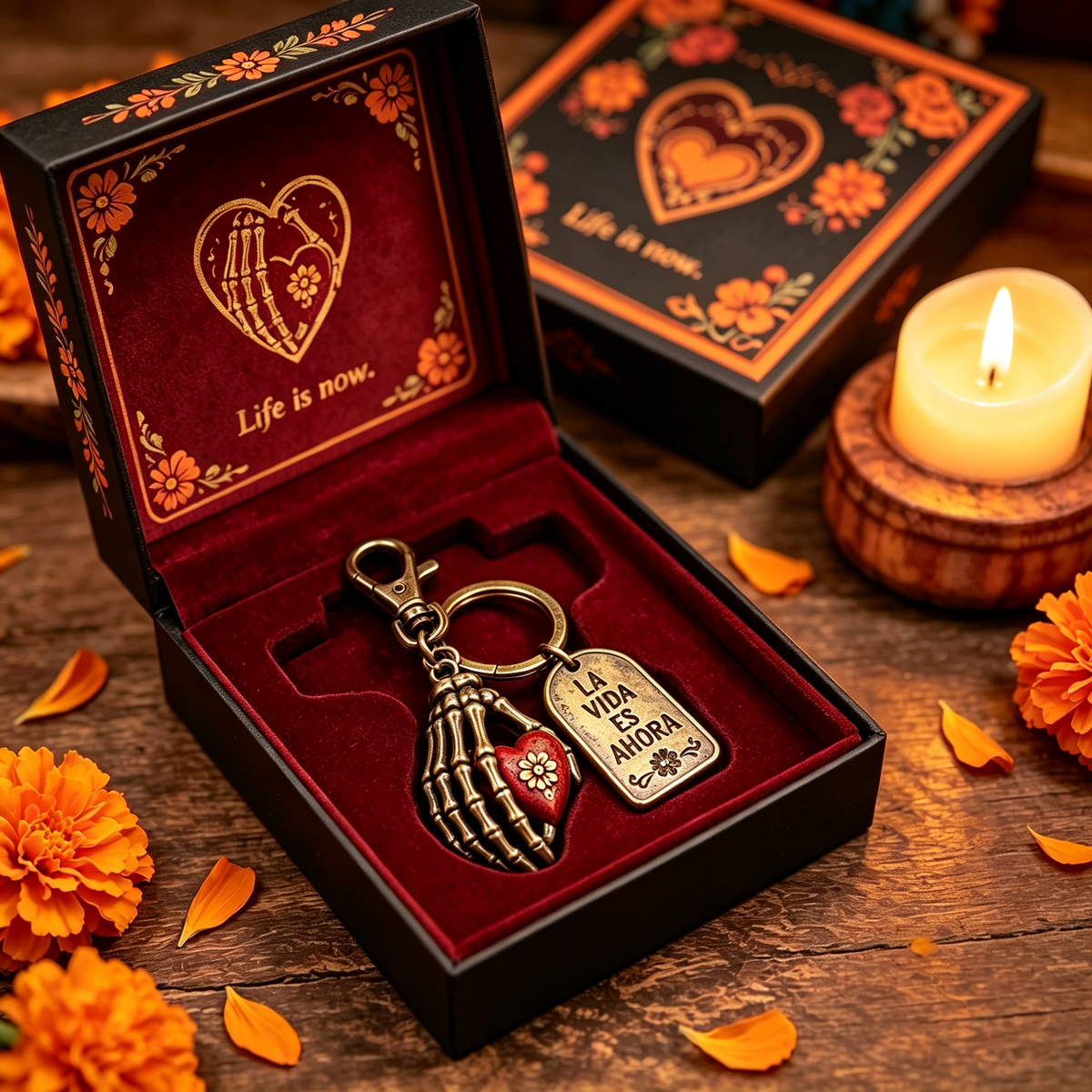 💀 Day of the Dead Skull Keychain Collection