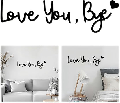 "Love you Bye" ✨Wooden Wall Hanging Sign Decoration - No Wall Damage