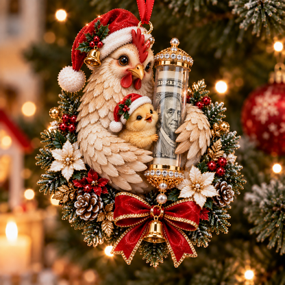 🎁Christmas Cute Animal Cash Gift Ornament – Holiday Tree Decoration🎄💵