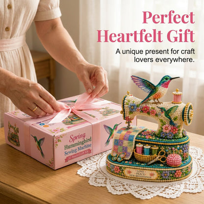 🐦🌸 Spring Hummingbird Sewing Machine DIY Kit 🧵 3D Spring Keepsake Edition💐