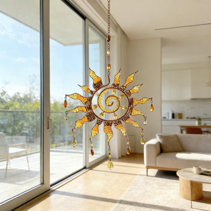 ☀️Sun Spiral Crystal Suncatcher – Handcrafted Bohemian Light Catcher (buy 2 10% off)