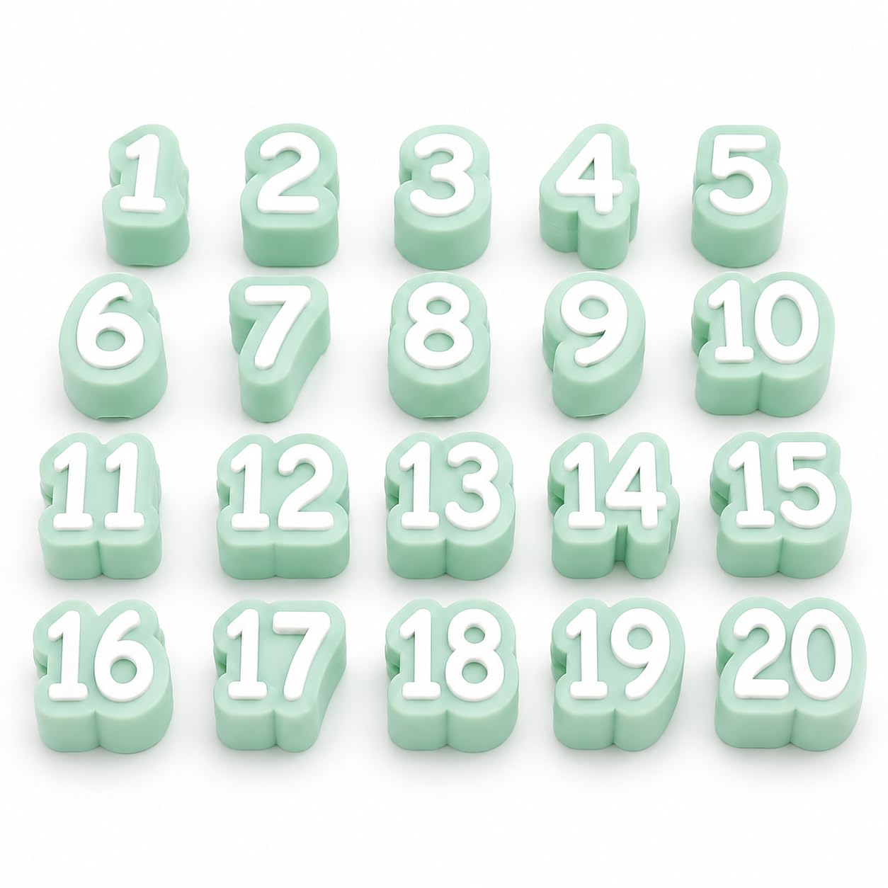 20 Pcs Number Pencil Toppers 1-20, Reusable Classroom Pencil Labels for Teachers, Pencil Tracking Markers for Student Number System, School Supply Station and Classroom Organization