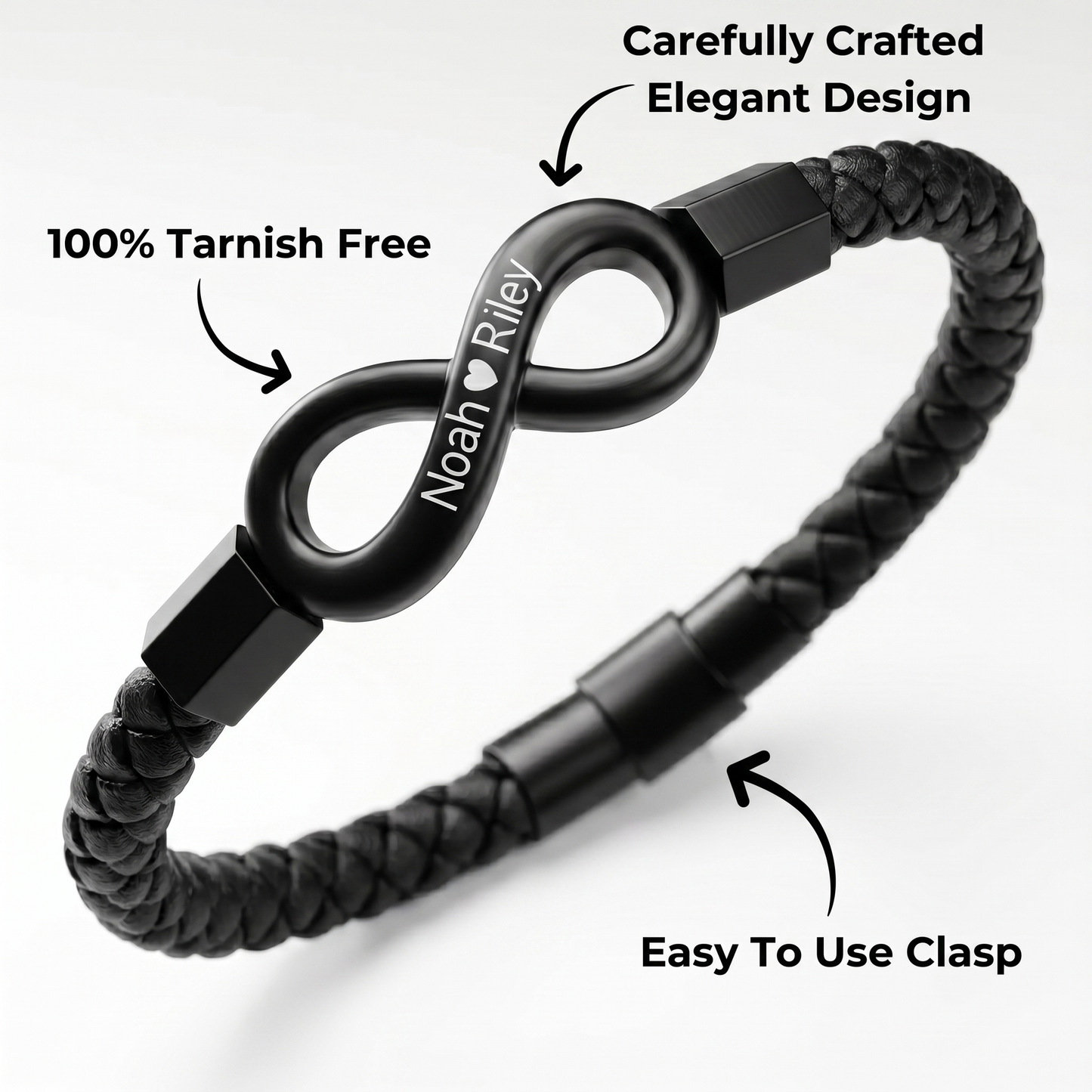 "To My Husband" - Infinity Personalized Bracelet