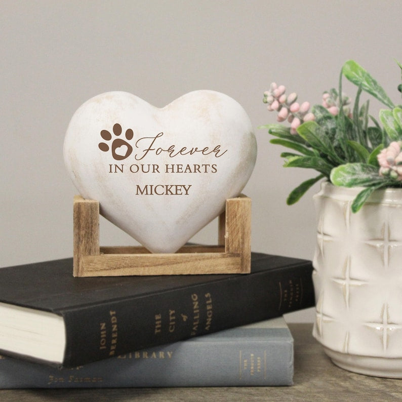 Forever in Our Heart Remembrance Gift, Dog Memorial Plaque