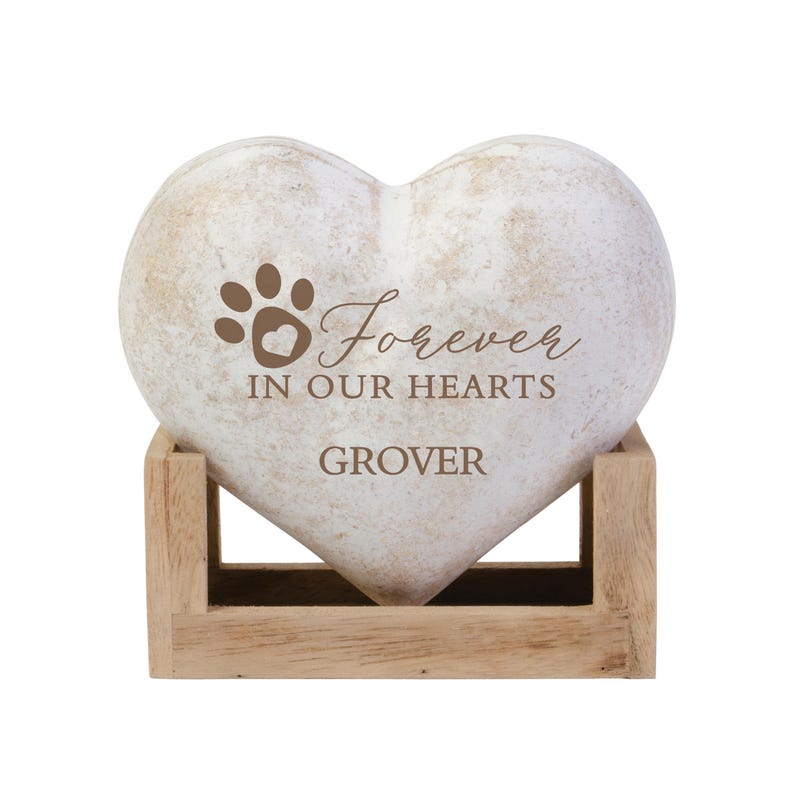 Forever in Our Heart Remembrance Gift, Dog Memorial Plaque