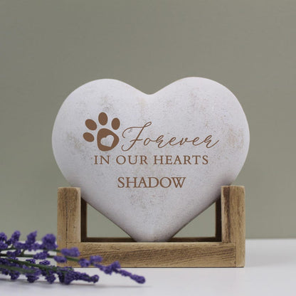 Forever in Our Heart Remembrance Gift, Dog Memorial Plaque
