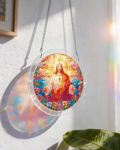 Acrylic Jigsaw Puzzle Suncatcher - Holy Light of Jesus Light💖