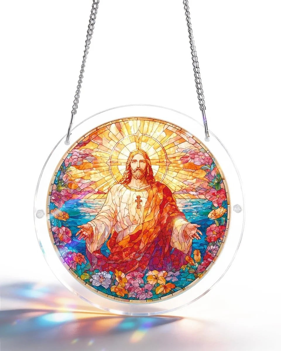 Acrylic Jigsaw Puzzle Suncatcher - Holy Light of Jesus Light💖