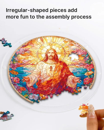 Acrylic Jigsaw Puzzle Suncatcher - Holy Light of Jesus Light💖