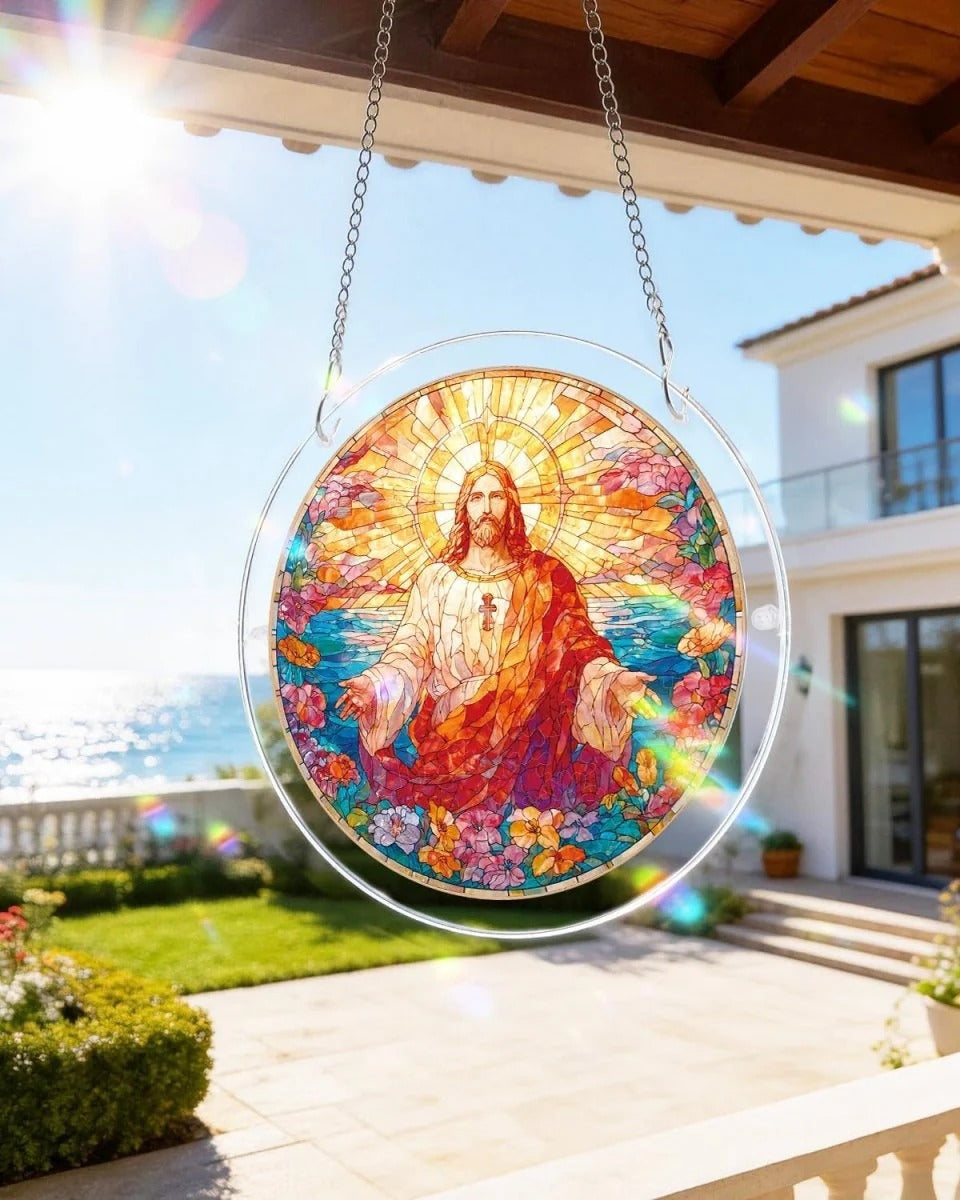 Acrylic Jigsaw Puzzle Suncatcher - Holy Light of Jesus Light💖