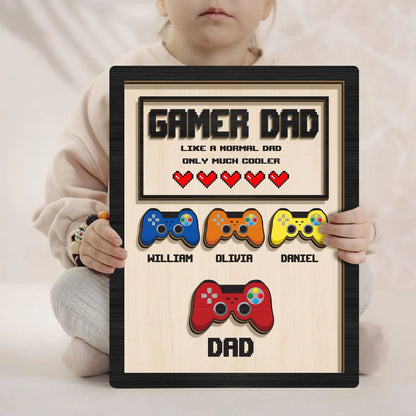 Personalized Gamer Dad Canvas – Father’s Day Gift for Gamer Dad