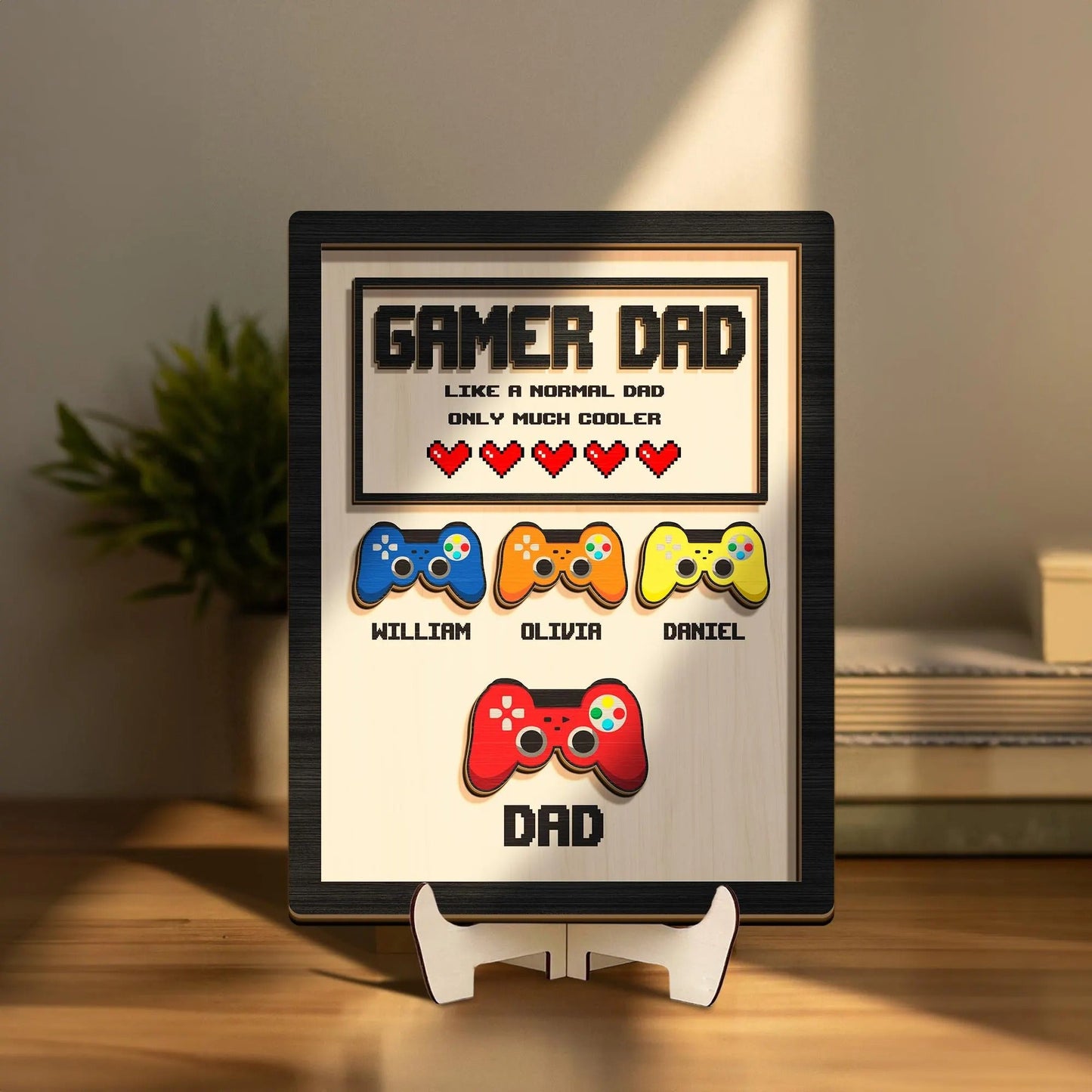 Personalized Gamer Dad Canvas – Father’s Day Gift for Gamer Dad