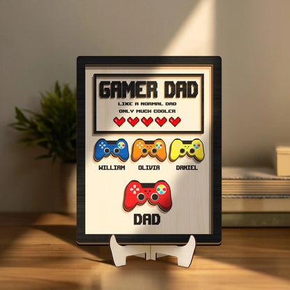 Personalized Gamer Dad Canvas – Father’s Day Gift for Gamer Dad