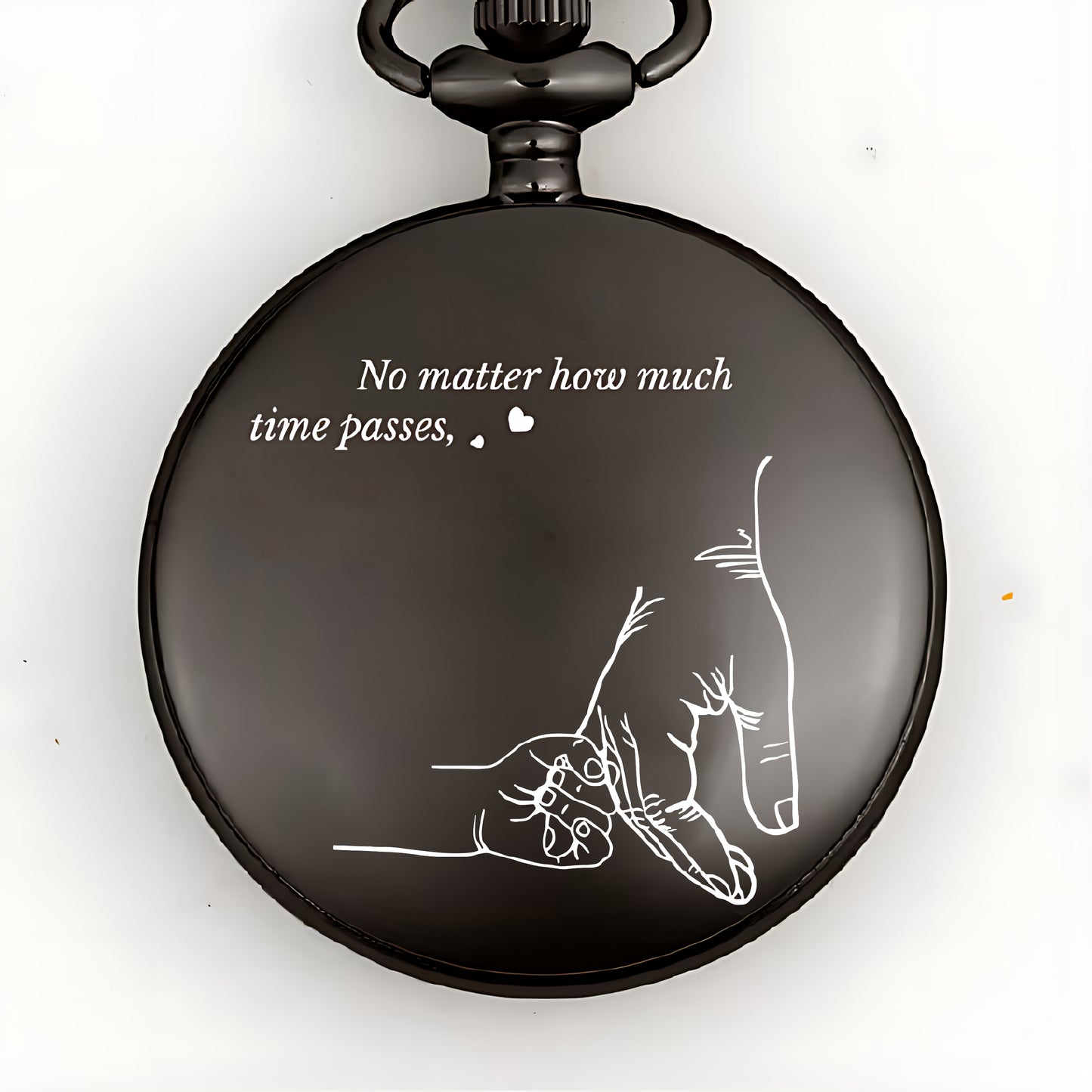 Father's Day Gifts, How Much Time Passes, I Will Always Be Your Little Girl - Personalized Pocket Watch - Gift For Dad