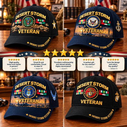 🎖️ Desert Storm Veteran Cap – Your Service. Your Pride. (1991–2026 - 35TH ANNIVERSARY)