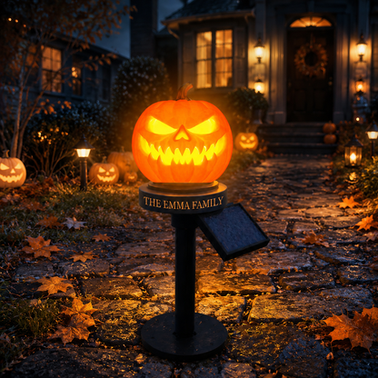 🎃Personalized Halloween Solar Garden Stake Lights - Sentimental Personalized Halloween Gift For The Whole Family
