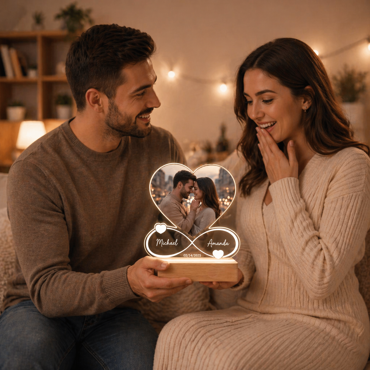 Personalized Acrylic Light "Forever"