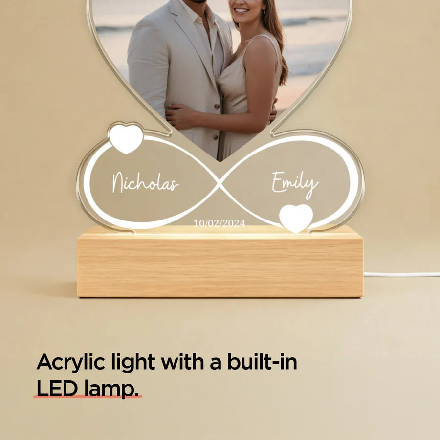 Personalized Acrylic Light "Forever"