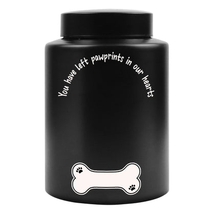 Custom Dog Urn for Ashes with Arch Photo-Personalized Pet Cremation Urn,Stainless Steel Large Pet Ashes Jar