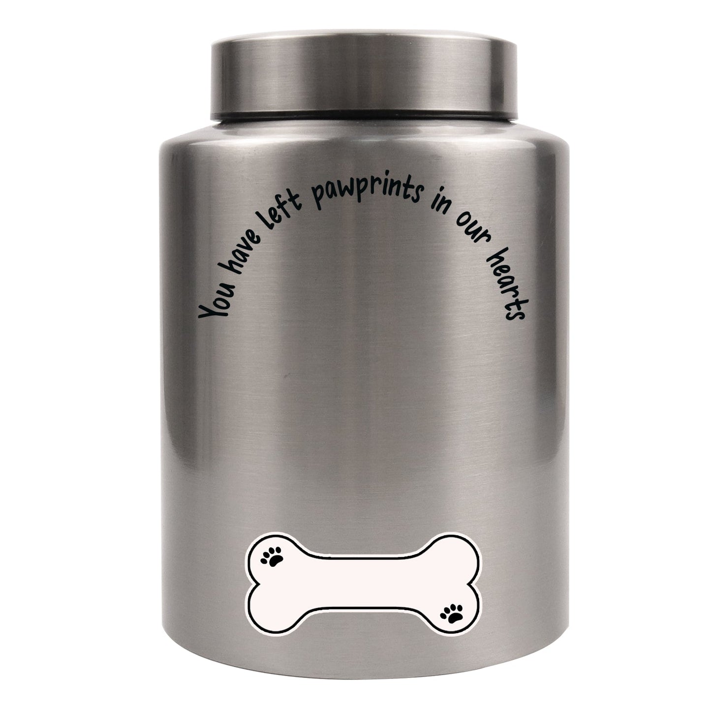 Custom Dog Urn for Ashes with Arch Photo-Personalized Pet Cremation Urn,Stainless Steel Large Pet Ashes Jar