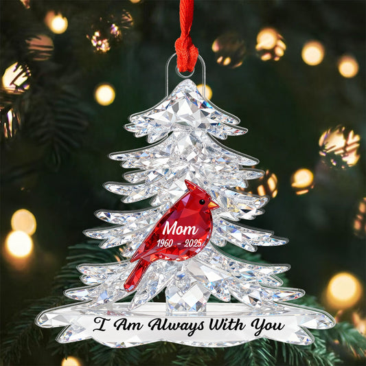 Cardinals Memorial - Personalized Acrylic Ornament - Remembrance Gift, Sympathy Gift For Whole Family, Extended Family