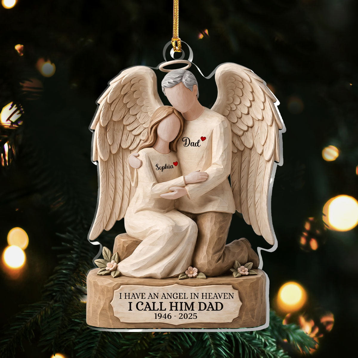 I Have An Angel In Heaven - Personalized 1-Layer Acrylic Ornament