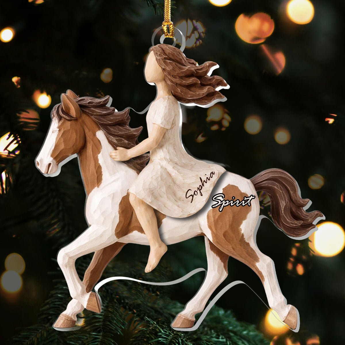 Ride Together, Forever Bound - Personalized 1-Layer Acrylic Ornament