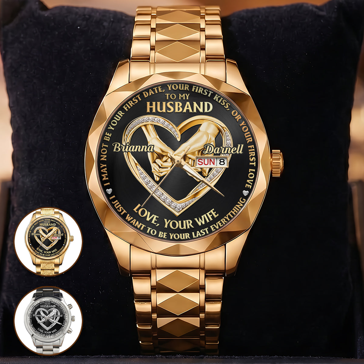 I Want To Be Your Last Everything - Personalized Men's Wrist Watch