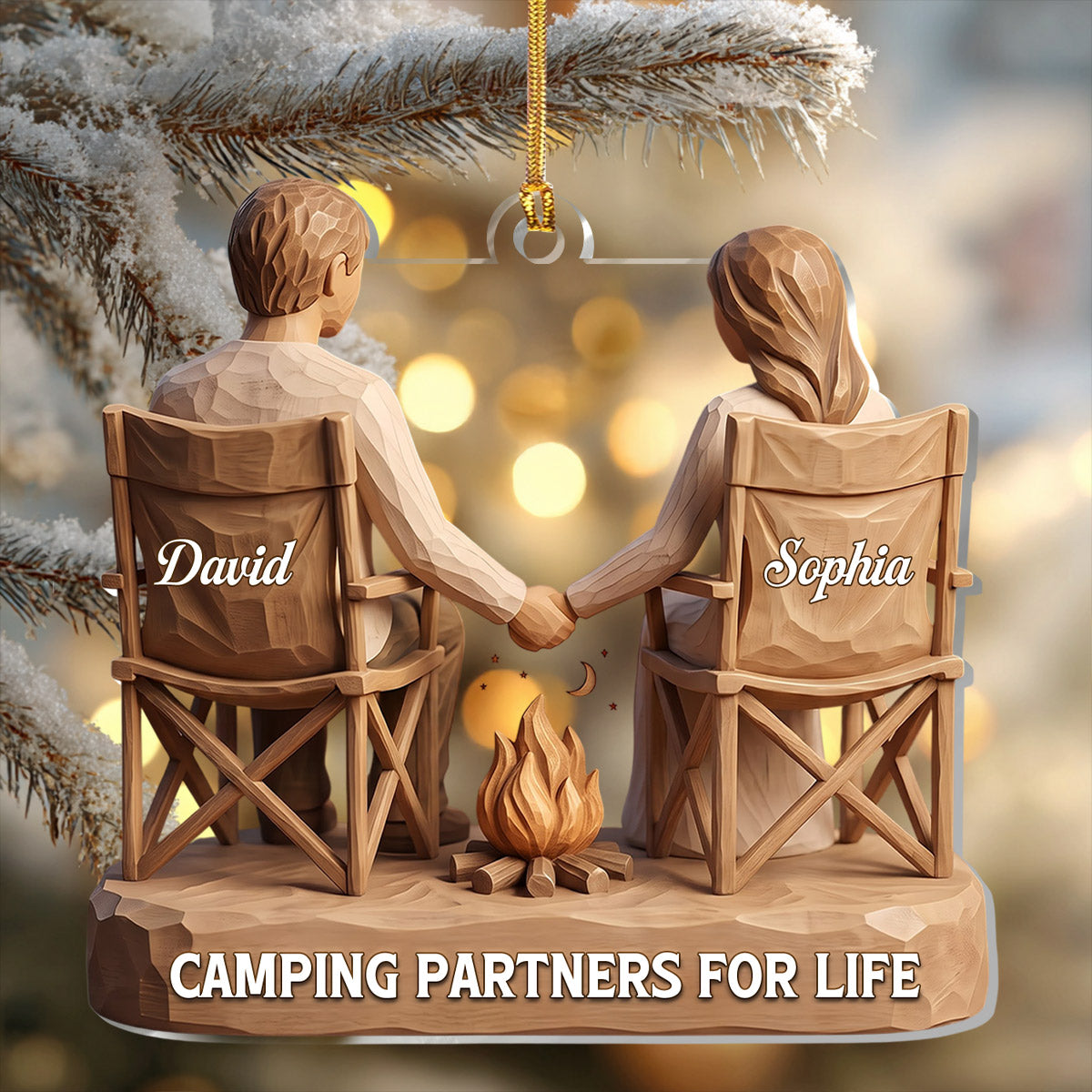 Camping Partners For Life - Personalized Acrylic Ornament
