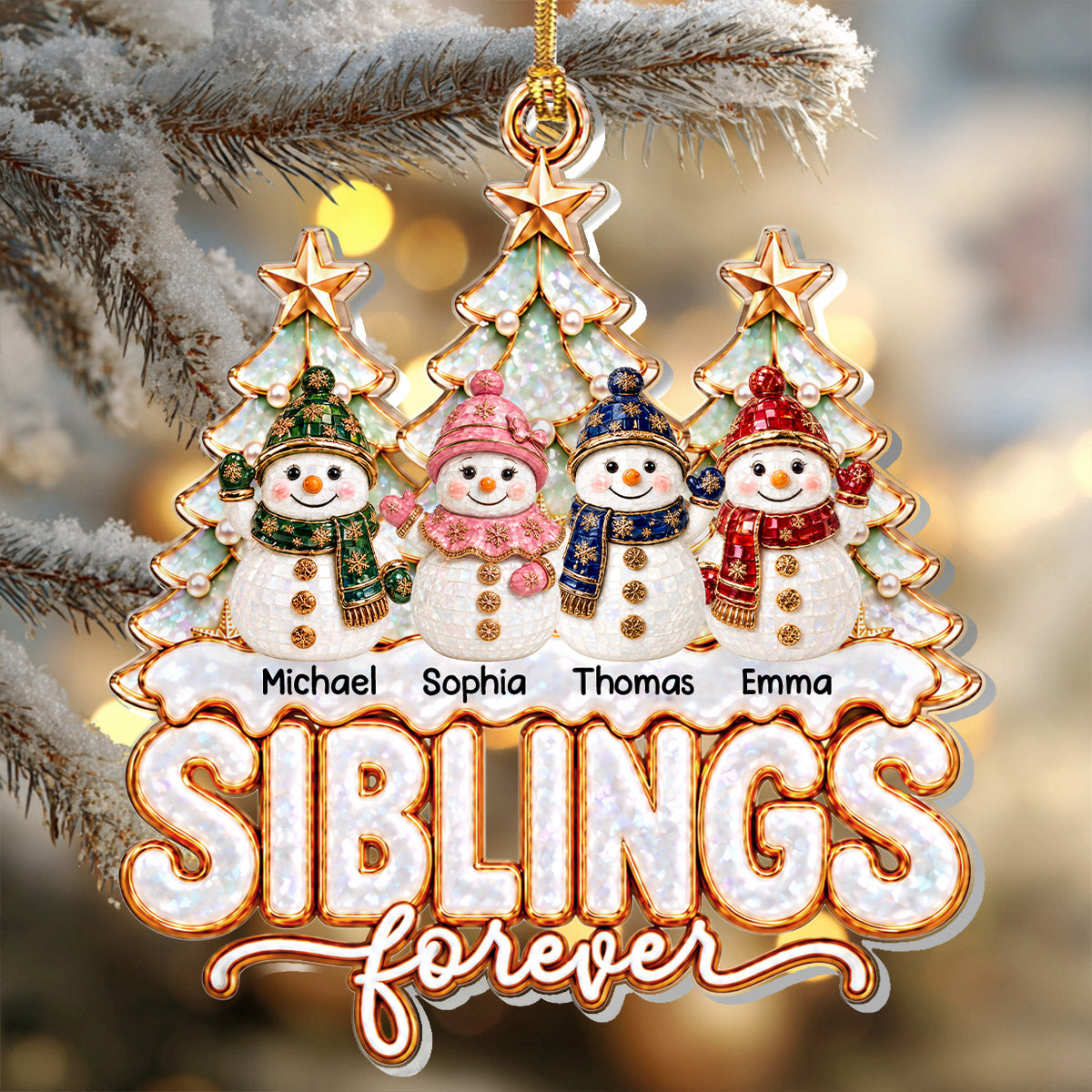 Joyful Season With You - Personalized 1-Layer Acrylic Ornament