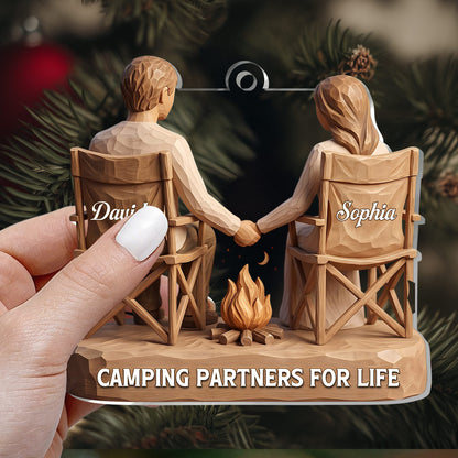 Camping Partners For Life - Personalized Acrylic Ornament