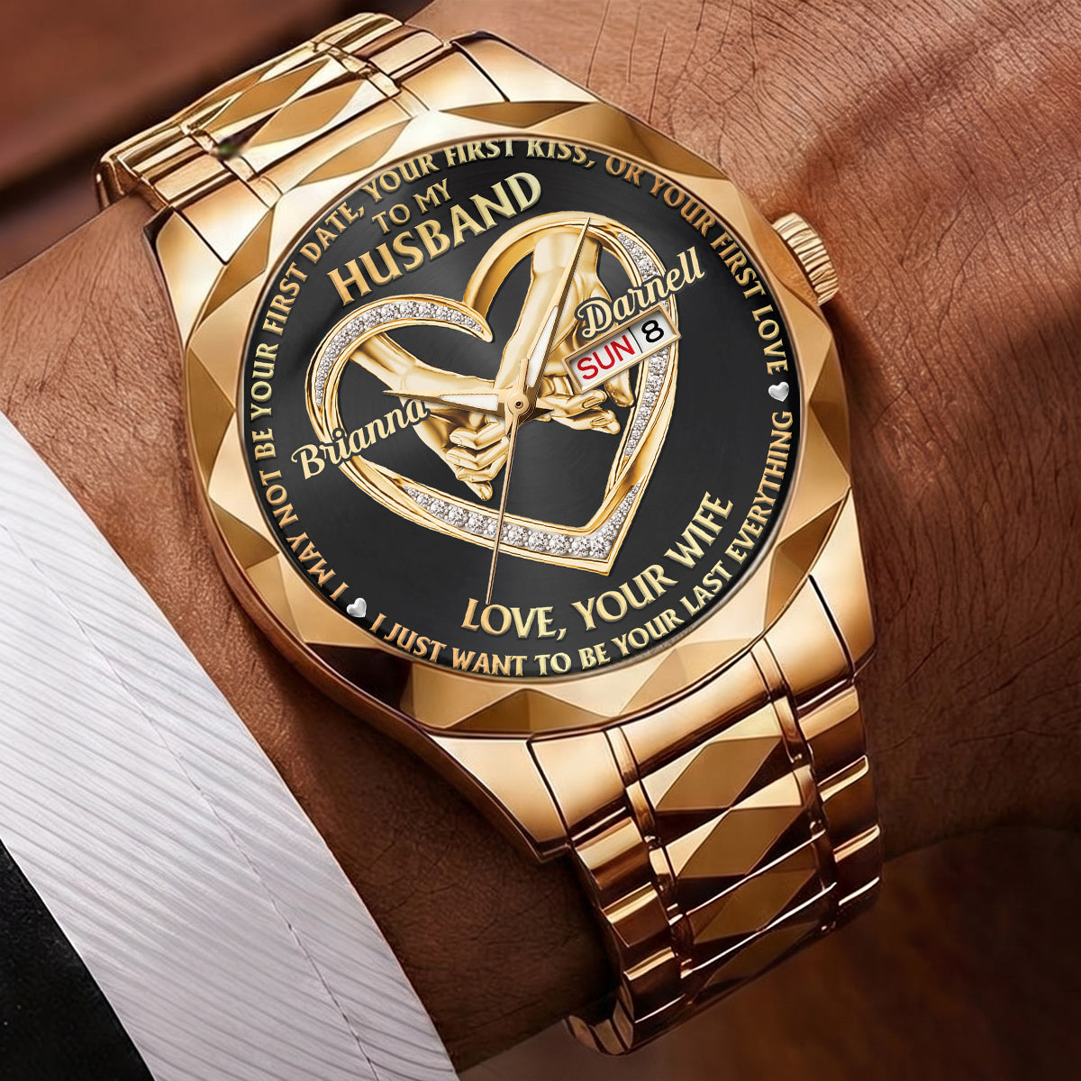 I Want To Be Your Last Everything - Personalized Men's Wrist Watch